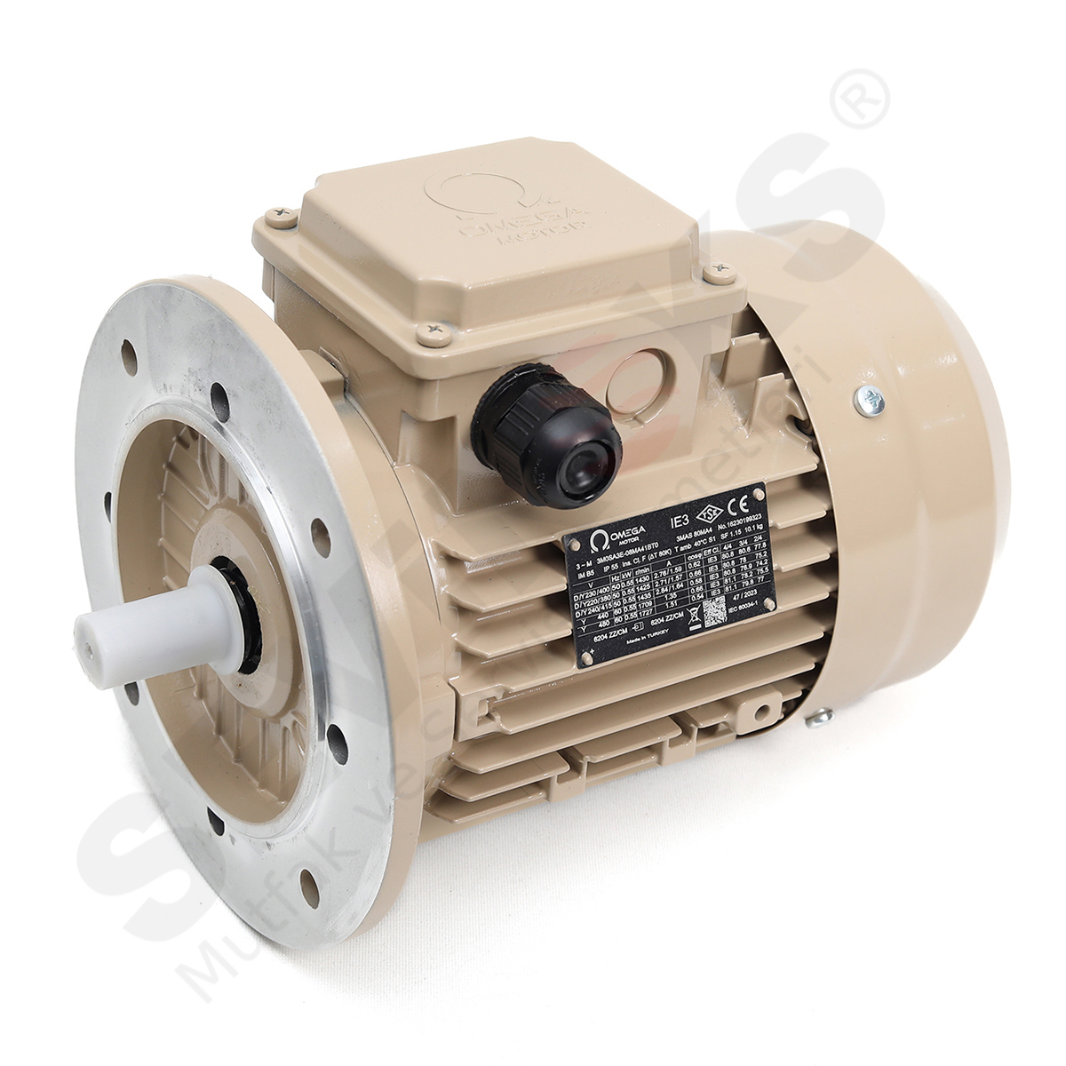MOTOR IE3 0,55kW 230/400V KURUTMA 